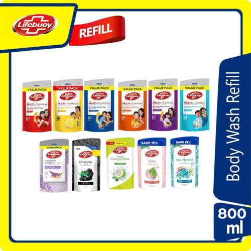 Lifebuoy body wash refill pack - body,